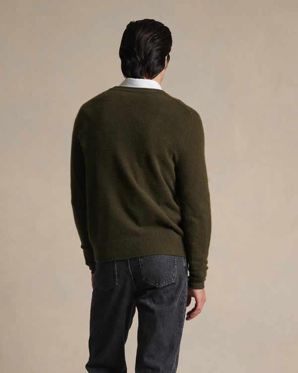 P. Johnson Cashmere Crew Neck - Milanese Green