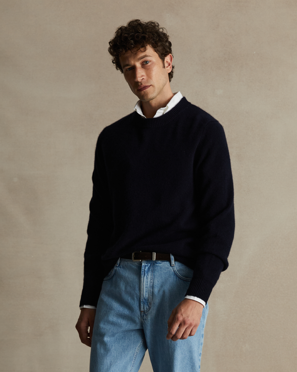 P. Johnson Cashmere Crew Neck - Navy