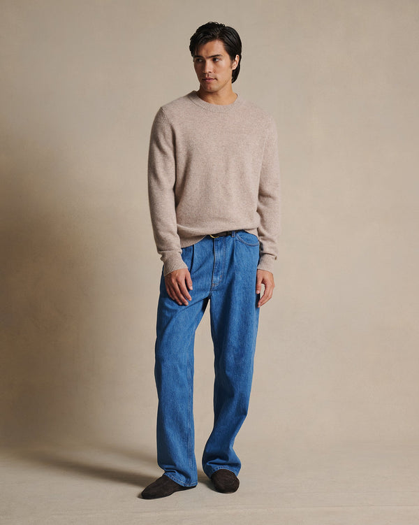 P. Johnson Cashmere Crew Neck - Oatmeal