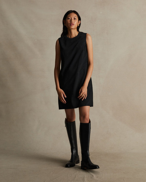 p. johnson Chelsea Dress - Black Moire
