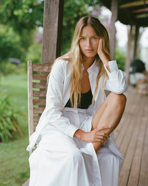 P. Johnson Classic Shirt - White Poplin