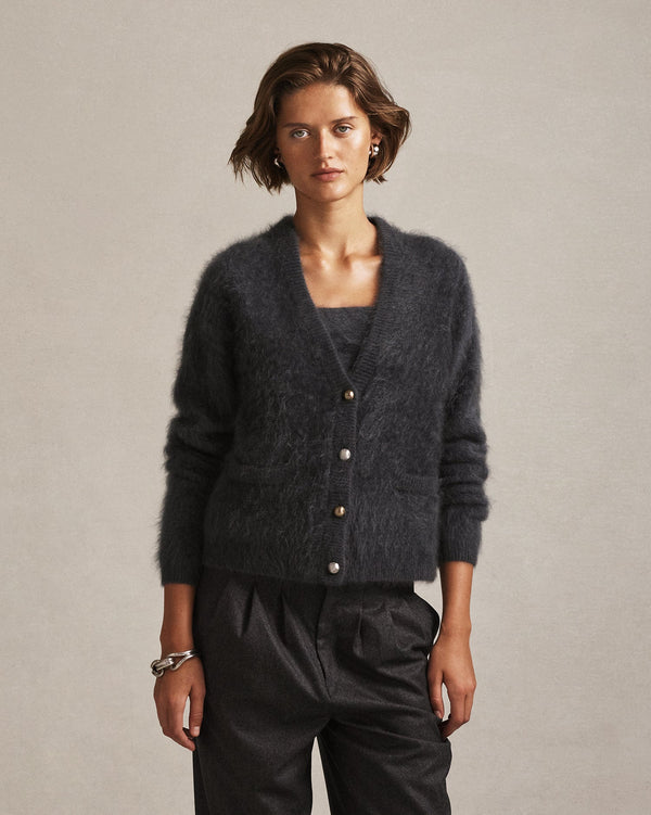 p. johnson Claudia Cardigan - Slate