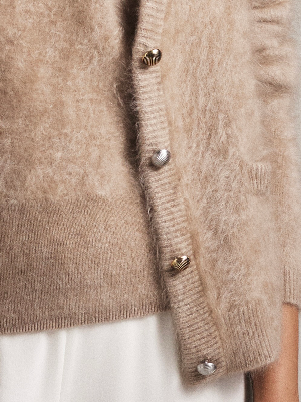 P. Johnson Claudia Cardigan - Taupe