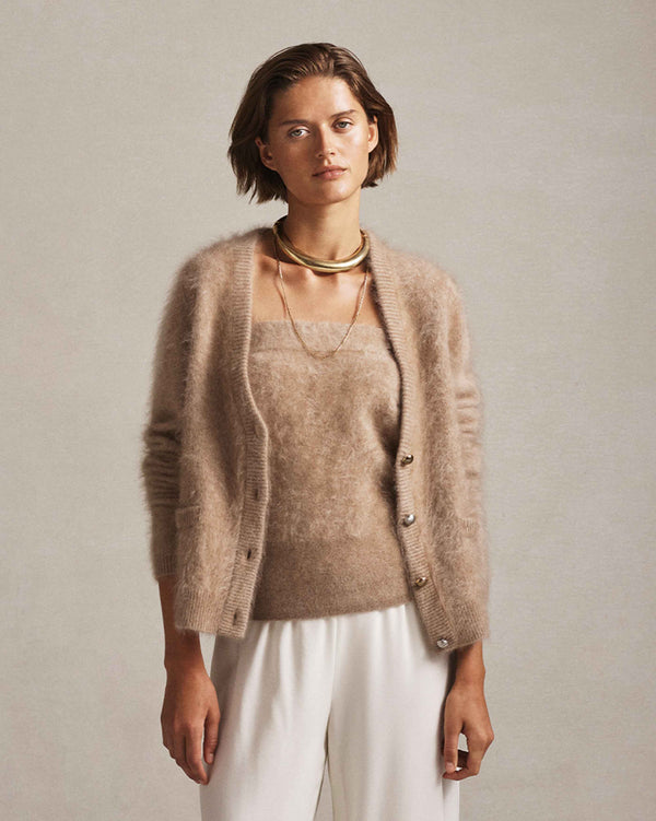 p. johnson Claudia Cardigan - Taupe