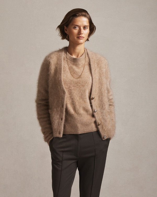 P. Johnson Claudia Cardigan - Taupe