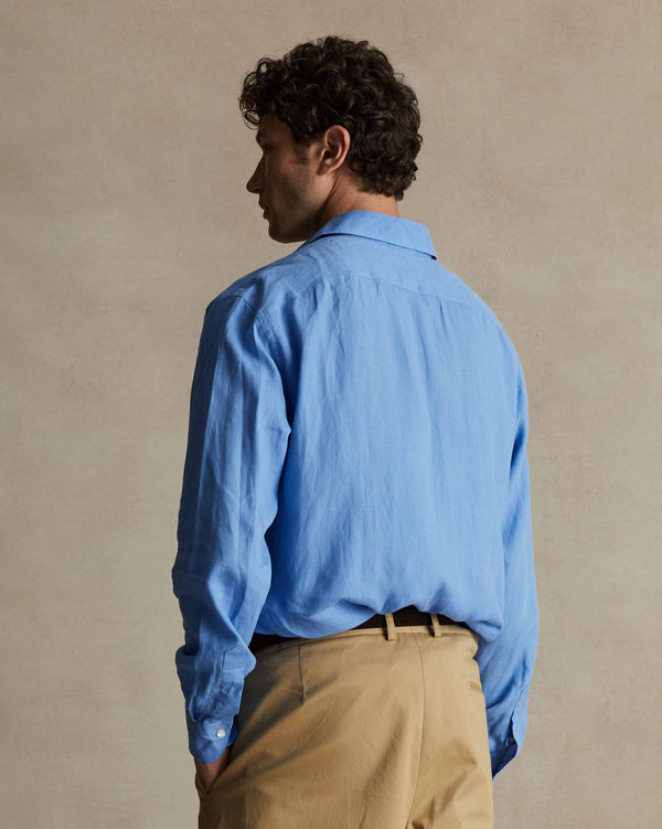 P. Johnson Cornflower Summer Linen Shirt