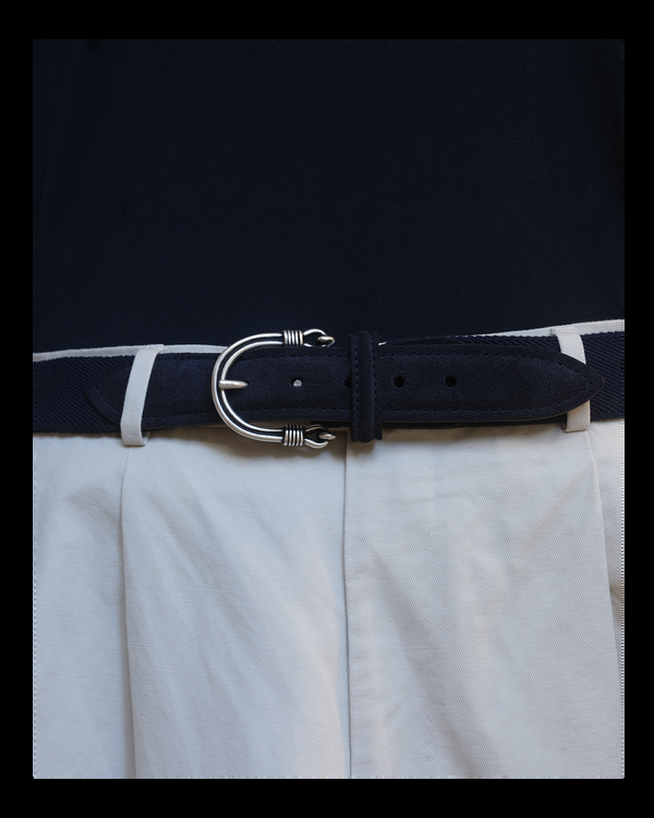 P. Johnson Cotton Drill Belt - Navy