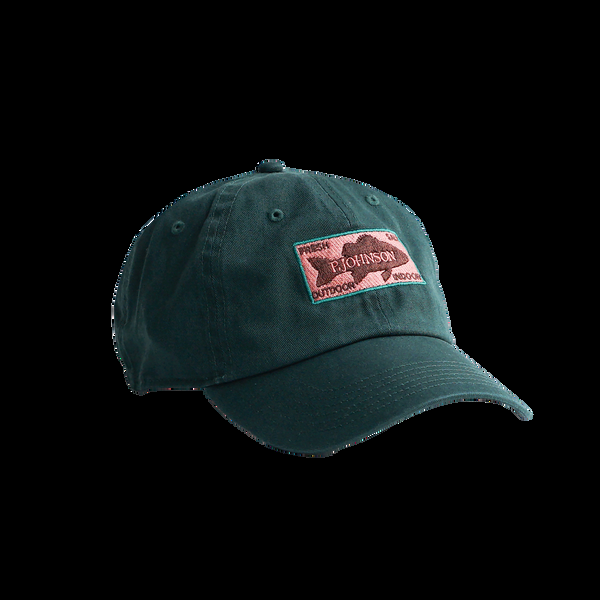 p. johnson Dartmouth Green Dad Cap with Fish Patch