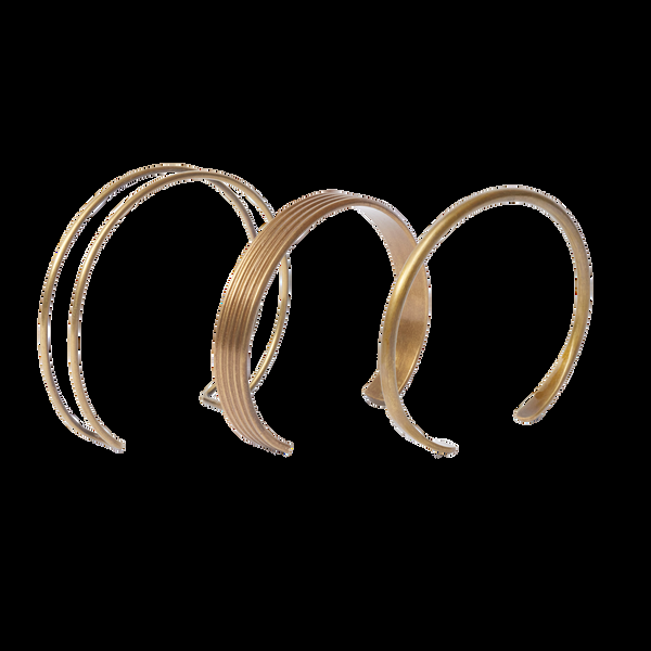 P. Johnson Double Brass Bracelet