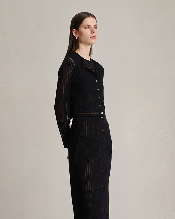 P. Johnson Edie Cardigan - Black