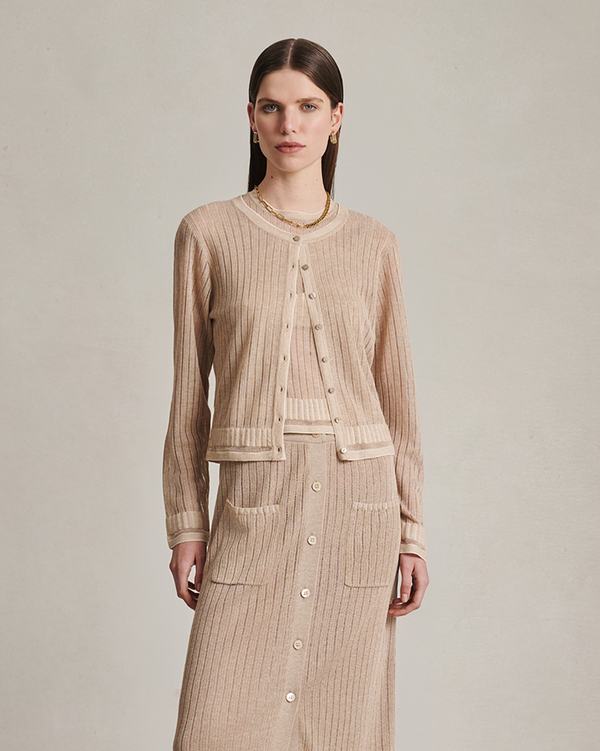 p. johnson Edie Cardigan - Oat