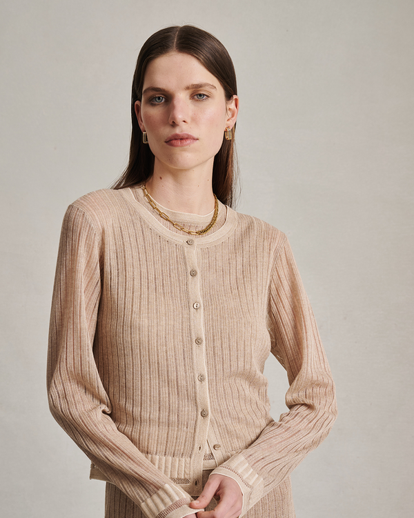 P. Johnson Edie Cardigan - Oat