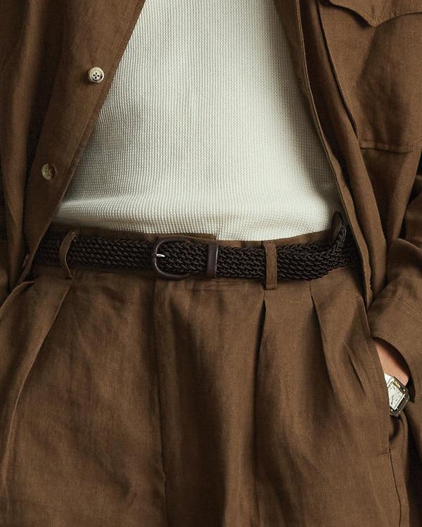 P. Johnson Elasticated Belt - Brown