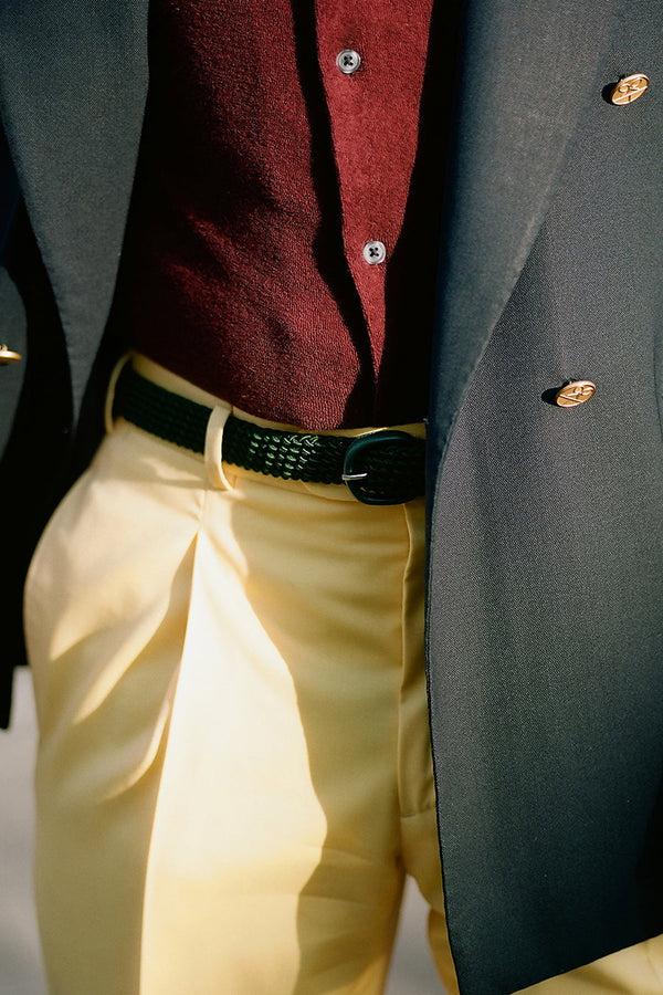 P. Johnson Elasticated Belt - Deep Green