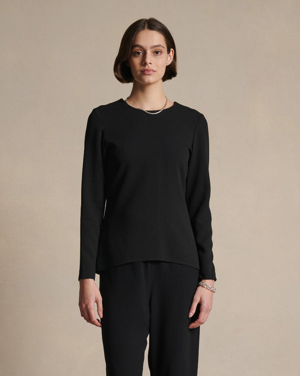 p. johnson Eliza Top - Black