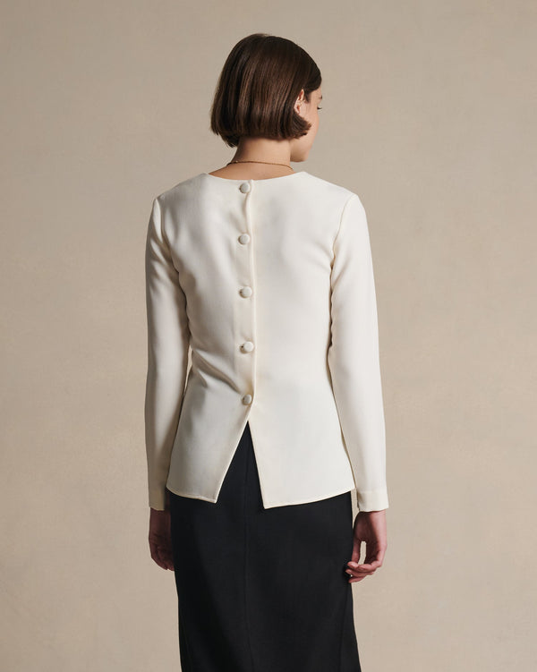 P. Johnson Eliza Top - Off White