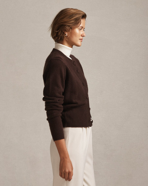 P. Johnson Emily Cardigan - Chocolate