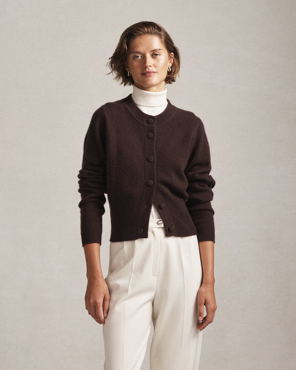 p. johnson Emily Cardigan - Chocolate