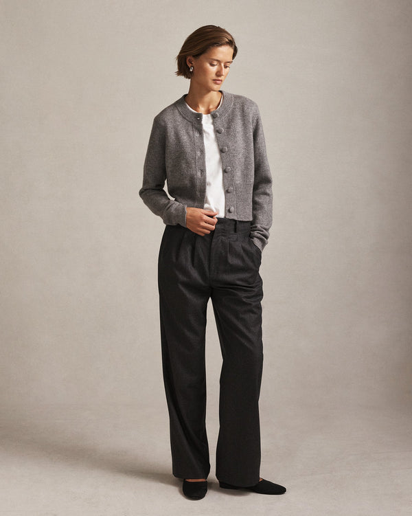 P. Johnson Emily Cardigan - Grey Marle