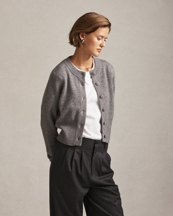 P. Johnson Emily Cardigan - Grey Marle