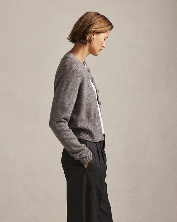 P. Johnson Emily Cardigan - Grey Marle