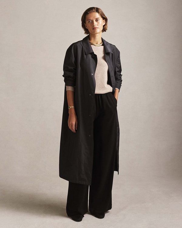 P. Johnson Femme Rain Mac - Black