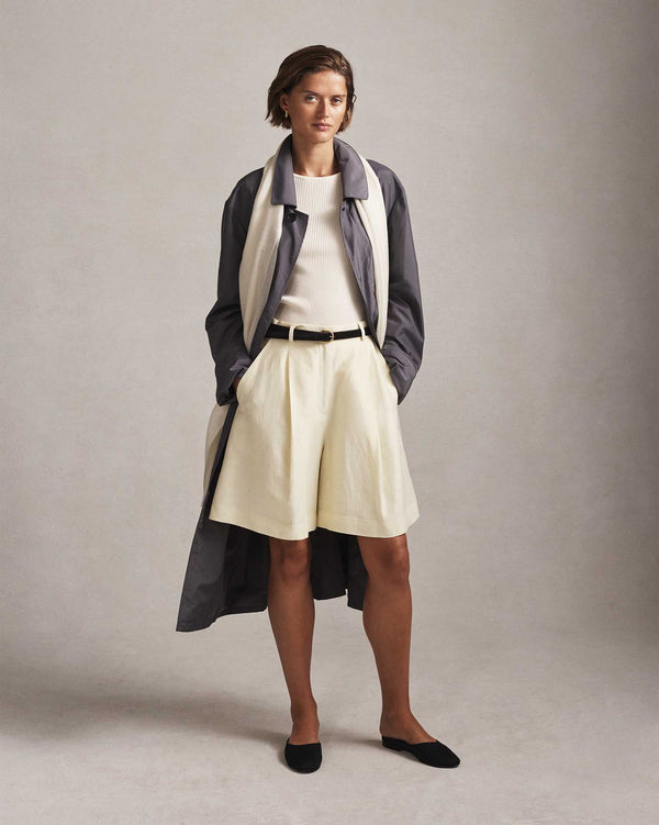 p. johnson Femme Rain Mac - Charcoal