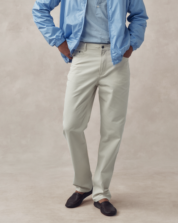 p. johnson Five Pocket Canvas Trouser - Bone