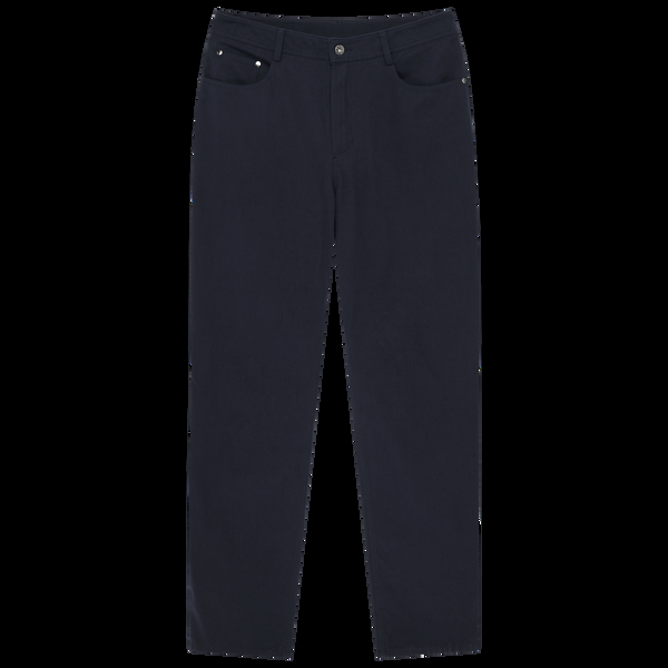 P. Johnson Five Pocket Canvas Trouser - Navy
