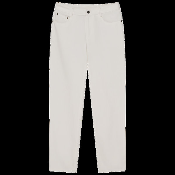 P. Johnson Five Pocket Canvas Trouser - White