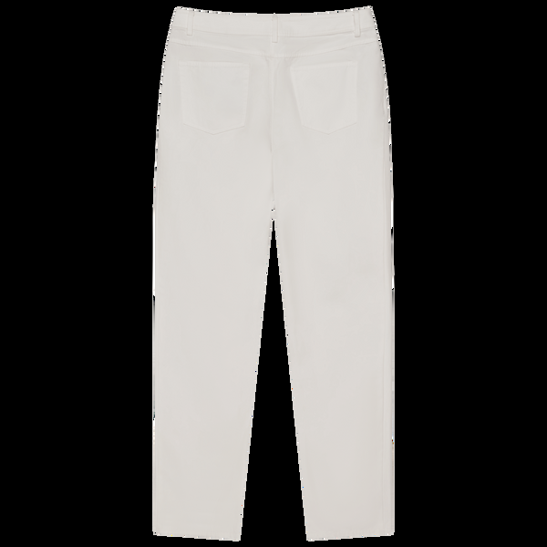 P. Johnson Five Pocket Canvas Trouser - White