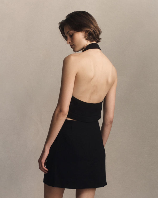 P. Johnson Gabrielle Crop - Black Crepe