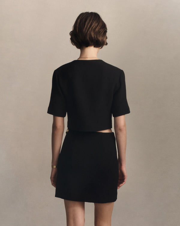 P. Johnson Gabrielle Jacket - Black Crepe