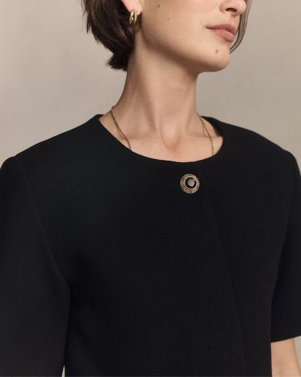 P. Johnson Gabrielle Jacket - Black Crepe