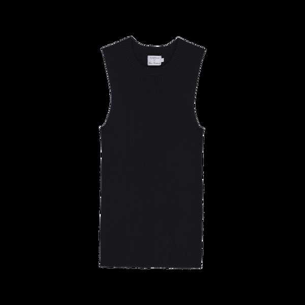 P. Johnson Georgia Rib Knit Tank - Black