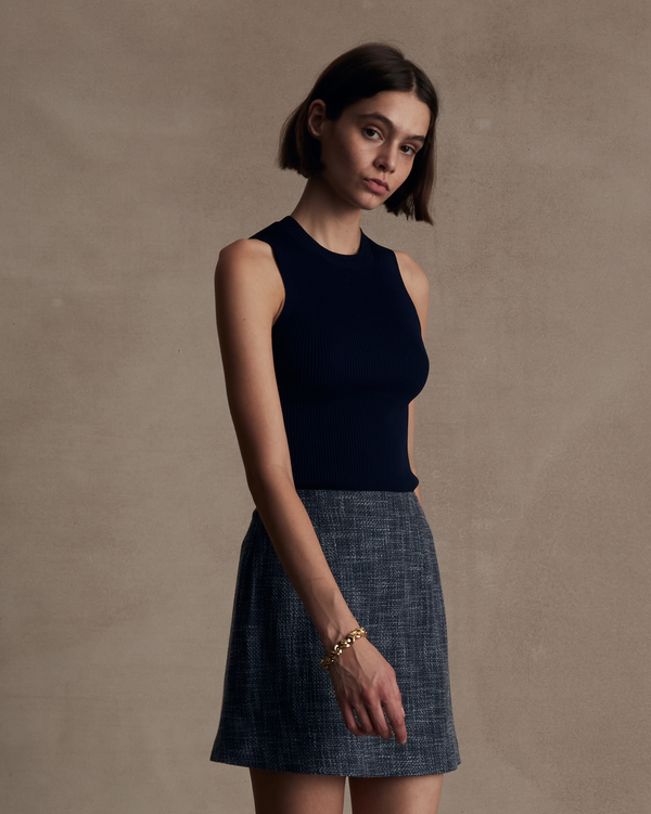 p. johnson Georgia Rib Knit Tank - Black