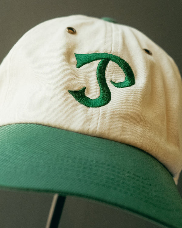 P. Johnson Green & Off White March Team Cap