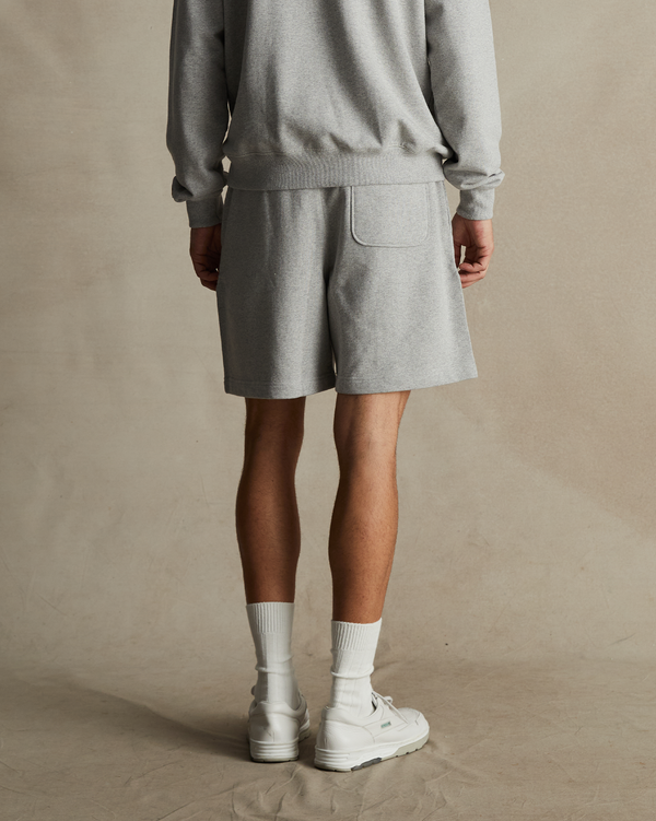 P. Johnson Grey Organic Cotton Track Shorts