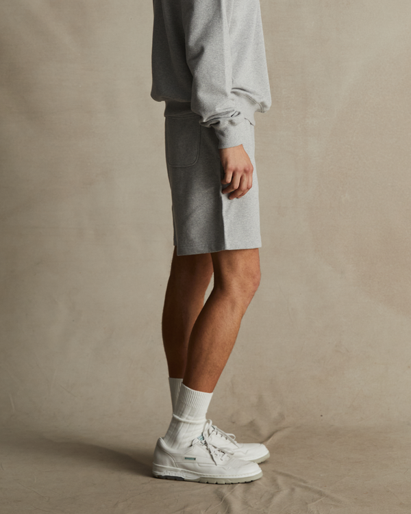P. Johnson Grey Organic Cotton Track Shorts