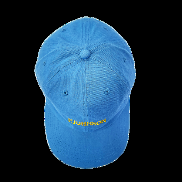 P. Johnson Harbour Blue Serif Dad Cap