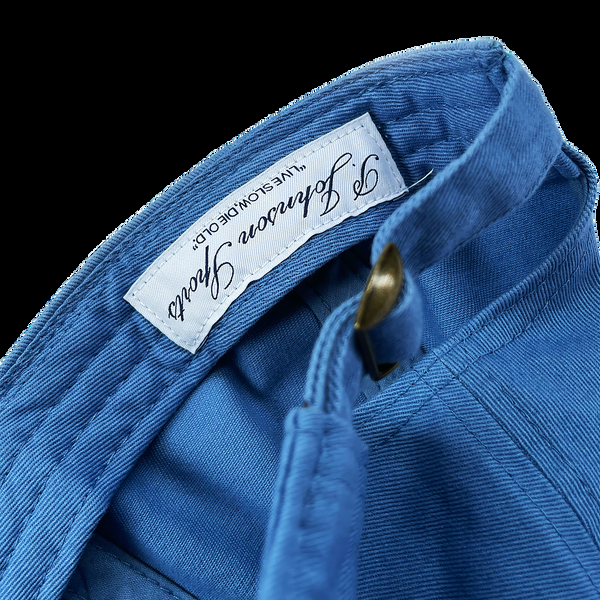 P. Johnson Harbour Blue Serif Dad Cap