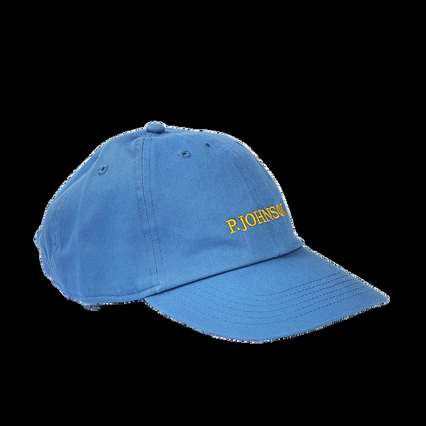 p. johnson Harbour Blue Serif Dad Cap