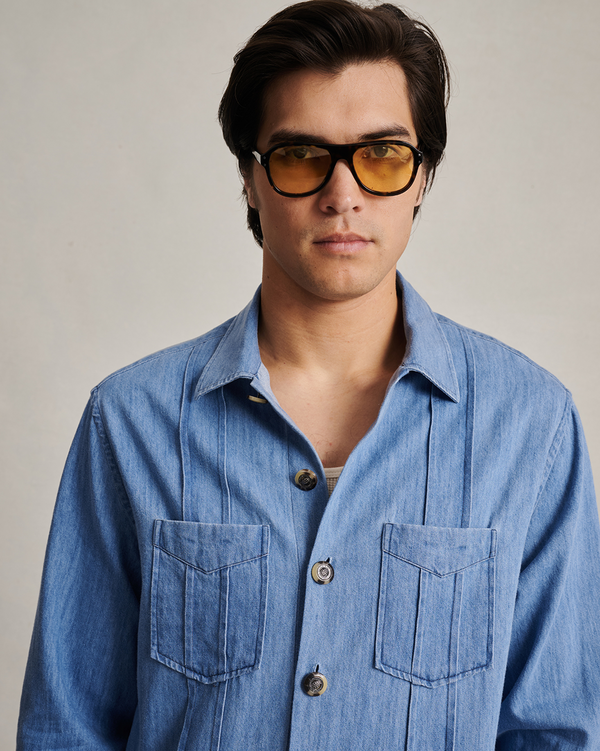 P. Johnson Havana Shirt - Light Denim
