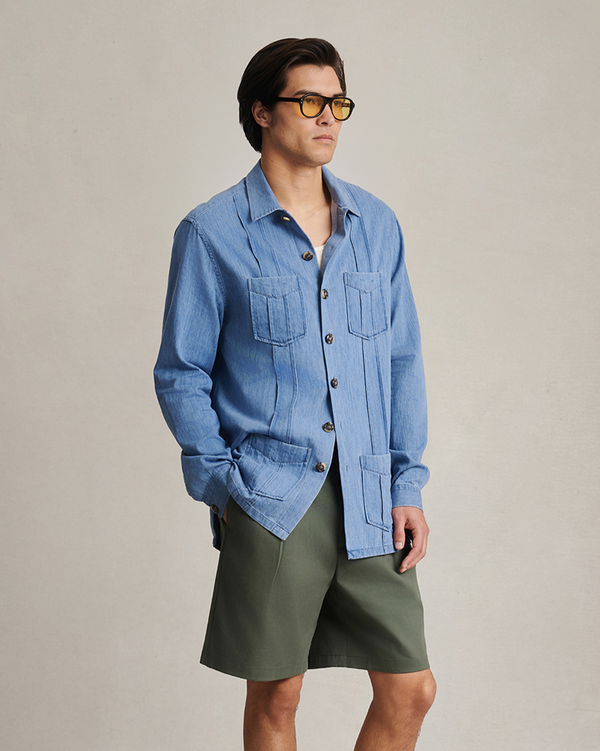 P. Johnson Havana Shirt - Light Denim