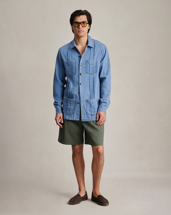 P. Johnson Havana Shirt - Light Denim