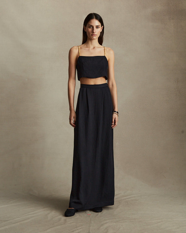 P. Johnson Helena Straight Skirt - Black