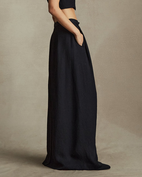 P. Johnson Helena Straight Skirt - Black