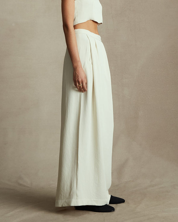 P. Johnson Helena Straight Skirt - Cream