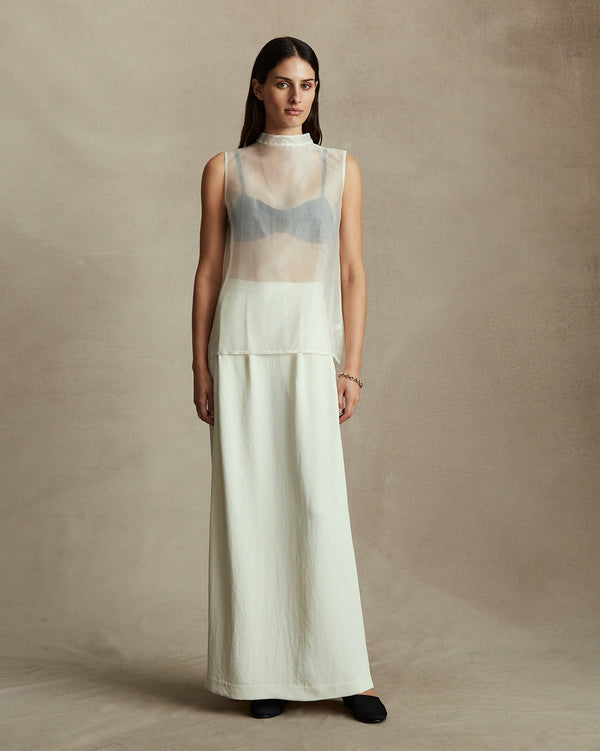 P. Johnson Helena Straight Skirt - Cream