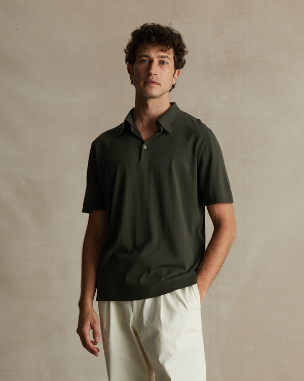 p. johnson Ice Cotton Polo - Green